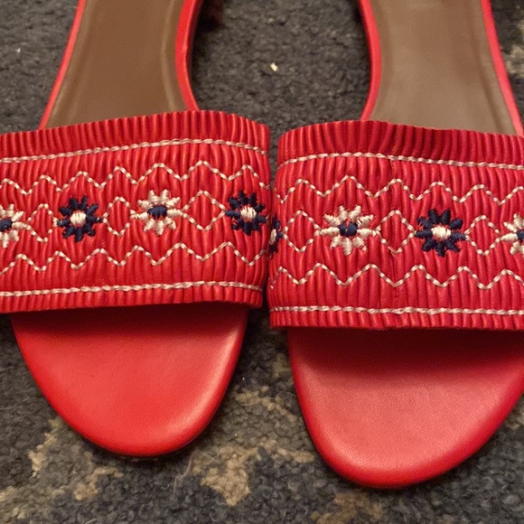 Tabitha’s Simmons red sandals - Picture 3 of 4